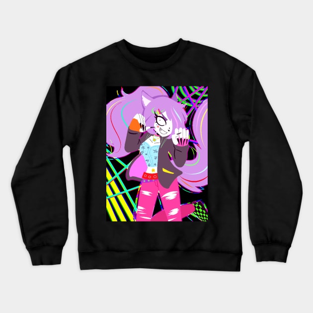 Scene Queen Zapara Crewneck Sweatshirt by arcadekitten